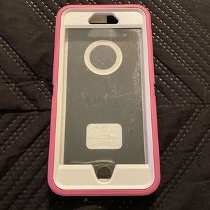 Pink Rubber/Hard iPhone 6/6S Plus OtterBox